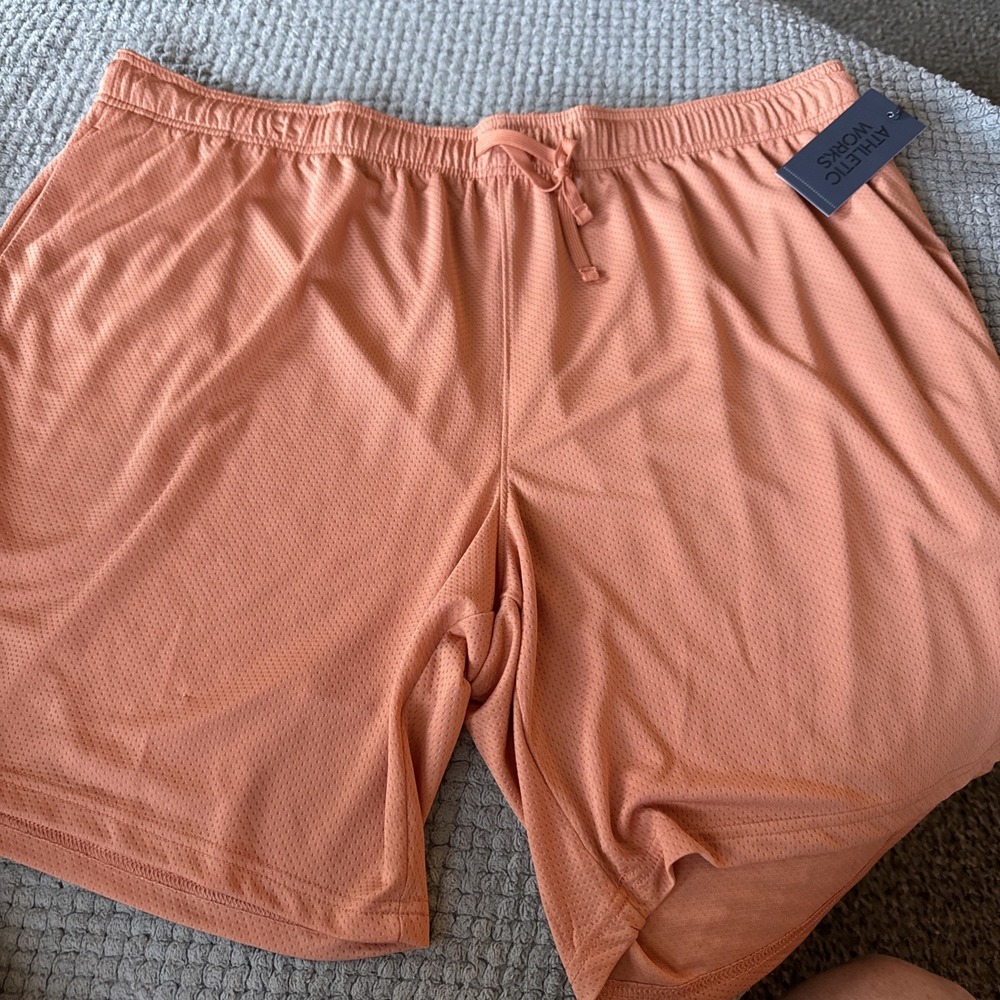 Athletic Works Men's 3XL Shorts Elastic Waist Stretch 9" Inseam w/ Pockets NEW